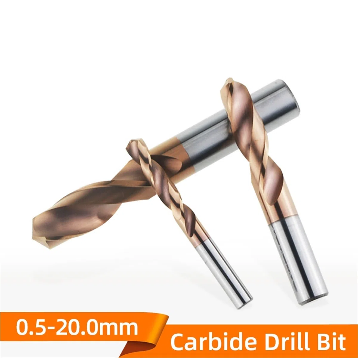 HRC55 ° Brocas de Carburo de Tungsteno taladros de Metal for torno CNC herramienta metalúrgica dura de perforación de acero inoxidable 0,5-20,0mm 1 Uds(15.8mm)