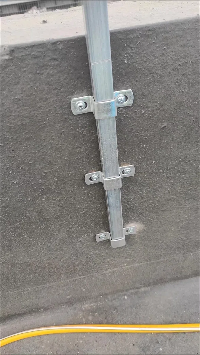 Abrazadera en U de acero inoxidable, soporte rectangular grueso 304, abrazadera de fijación en forma de M, juego de 5