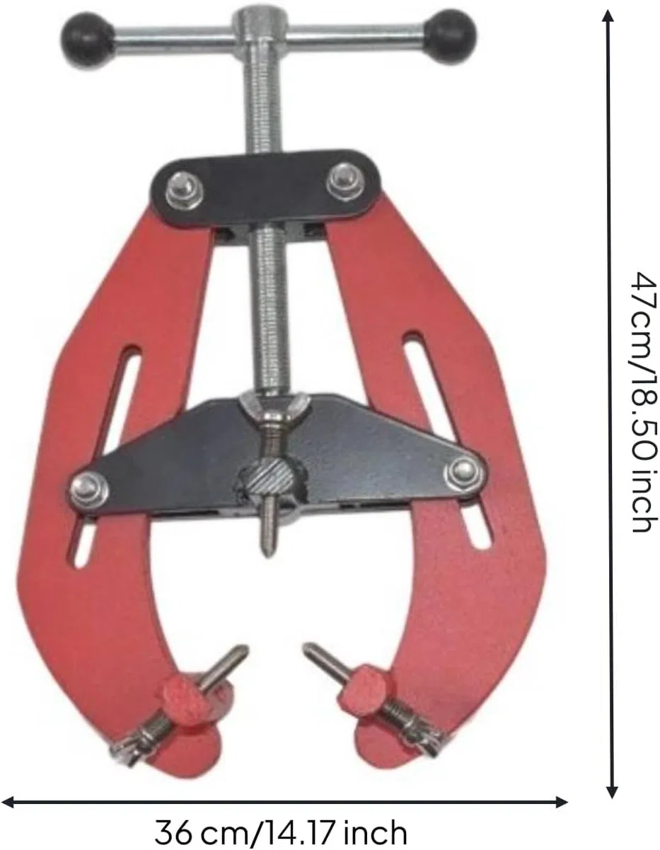 Abrazadera de unión de tubos de alta resistencia para montadores, herramienta de alineación manual, alineador de tubos de acero, accesorio para tuberías de acero, ayudante de soldador y (12Inch)