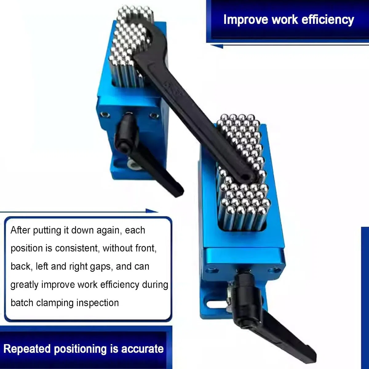 Abrazadera de garra flexible CNC, 30 x 79 mm, agujas de acero inoxidable 304 (21 mm), capacidad de carga de 200 kg, ideal para máquinas de marcado láser CNC