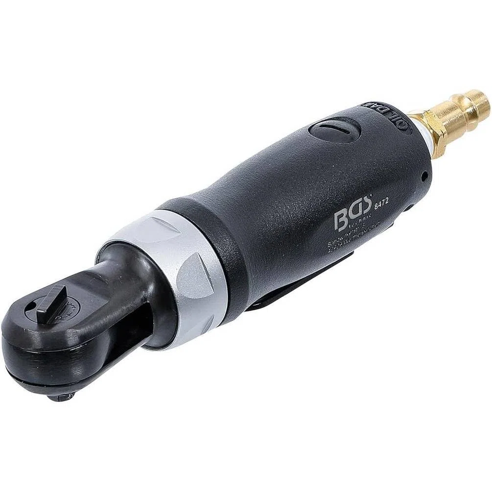 D-Work - Trinquete de aire comprimido 6,3 mm (1/4) - 54 Nm, Extra Corto - Potente y compacto, Zonas difíciles