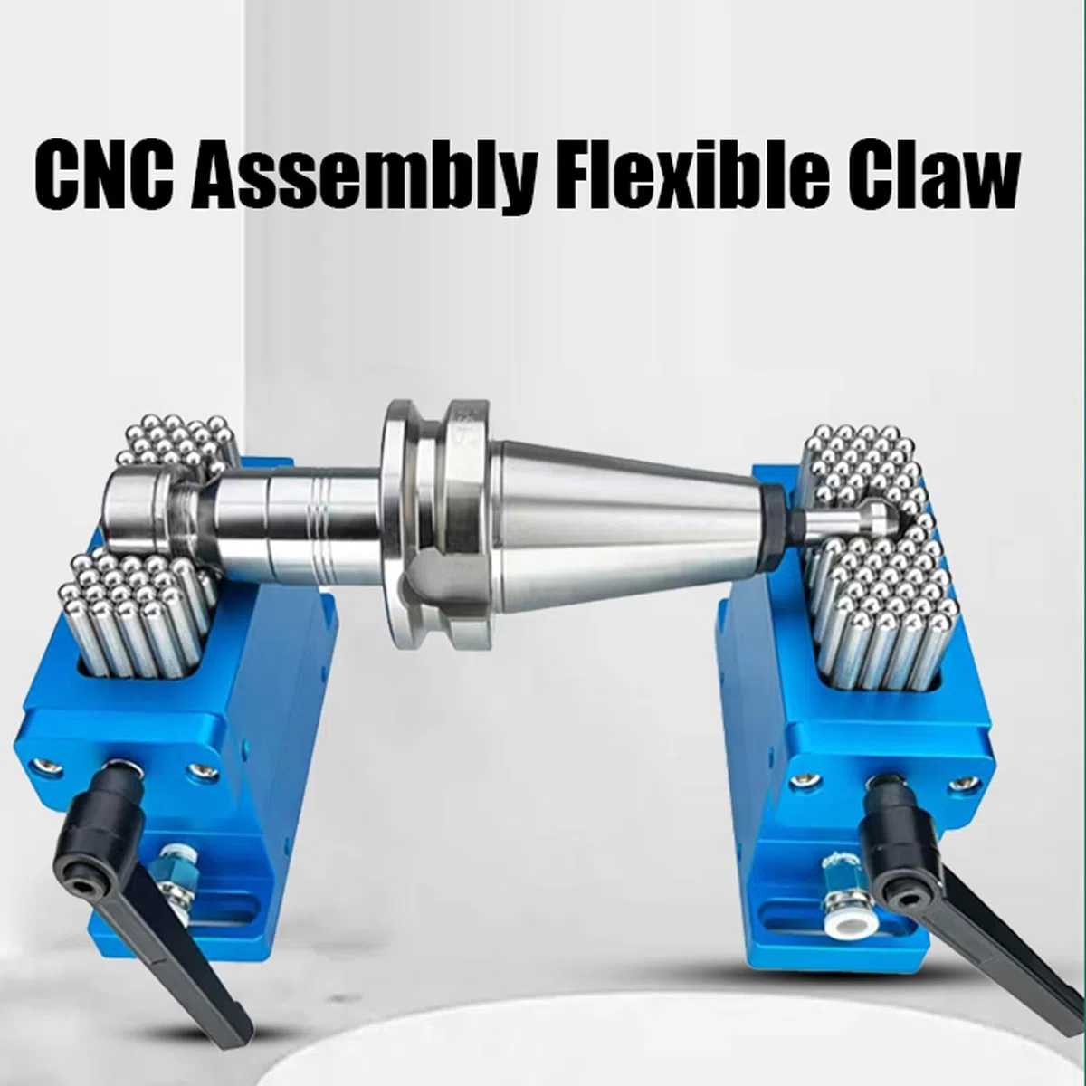 Abrazadera de garra flexible CNC, 30 x 79 mm, agujas de acero inoxidable 304 (21 mm), capacidad de carga de 200 kg, ideal para máquinas de marcado láser CNC